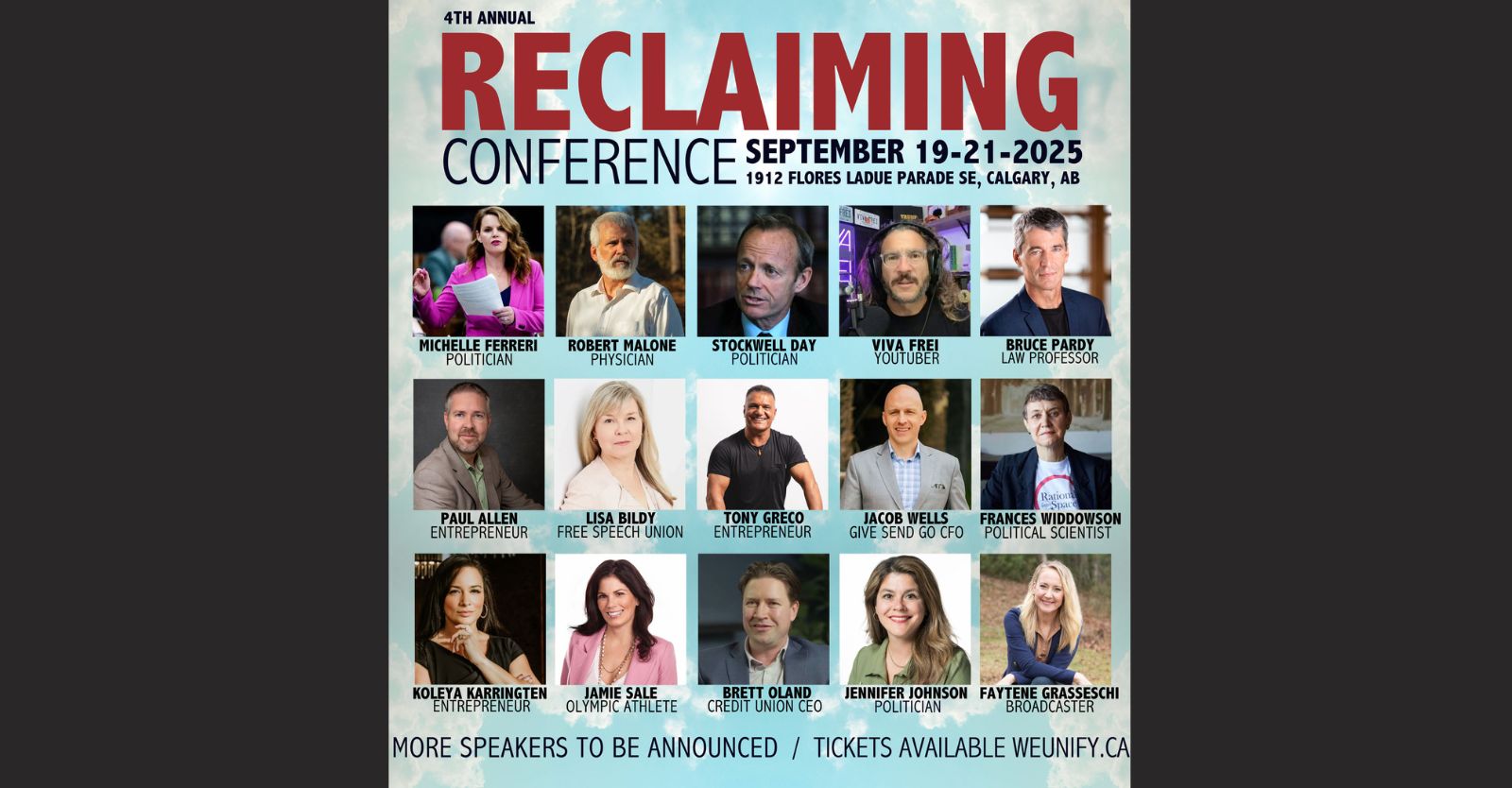 RECLAIMING CONFERENCE - Sept. 19-21